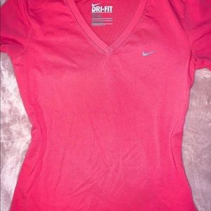 pink nike dri-fit top